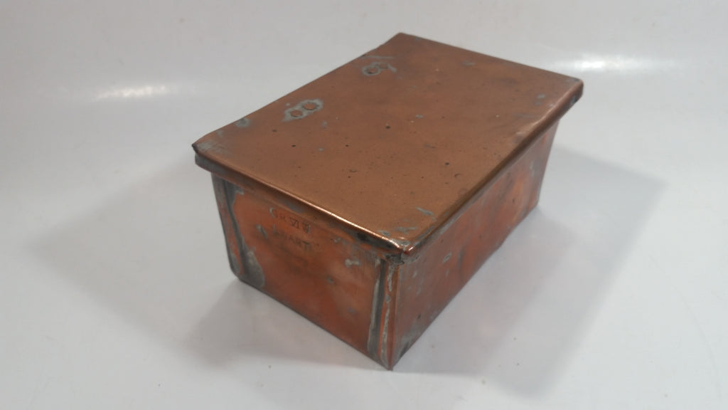 Antique Ewart GR VI King George VI Hinged Copper Metal Box – Treasure ...