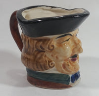 Antique Toby Style 3" Tall Colonial Man Face Mug Hand Painted