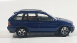 RealToy BMW X5 Dark Blue 1/61 Scale Die Cast Toy Car Vehicle