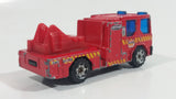 Rare Version 2002 Matchbox Dennis Sabre Ladder Truck Red Die Cast Toy Car Emergency Vehicle