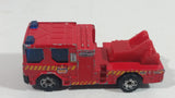 Rare Version 2002 Matchbox Dennis Sabre Ladder Truck Red Die Cast Toy Car Emergency Vehicle