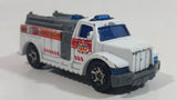 2002 Matchbox Highway Rescue Fire Truck White Die Cast Toy Car Firefighting Rescue Emergency Vehicle