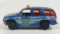2004 Matchbox Hero City Metro Police '97 Chevy Tahoe Blue Die Cast Toy SUV Car Vehicle