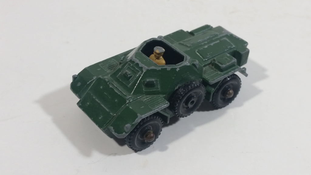 Vintage 1959 MOKO Lesney No. 61 Ferret Scout Car Army Green Die Cast T ...