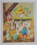 Vintage Western Publishing Company Giordano Farmer Milking His Cow Frame Tray Puzzle