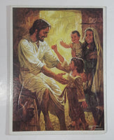 Vintage CPH 44-4811 Lithograph Jesus and Children Frame Tray Puzzle