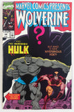 1990 Marvel Comics Presents Wolverine And The Incredible Hulk #58 But Who Is Their Mysterious Foe?! Comic Book