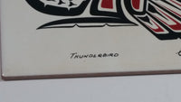 Clarence A Wells "Thunderbird" Aboriginal Art Ceramic Tile Trivet
