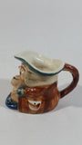 Antique Toby Style 3" Tall Man Holding Tankard Eyes Closed Face Mug Hand Painted