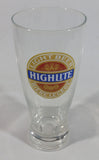 Vintage HighLite Light Beer 7" Tall Glass Cup