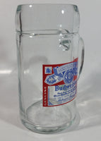 Vintage Budweiser Lager Beer 8" Tall Heavy Thick Glass Mug