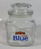 Rare Vintage Labatt's Blue Beer Glass Jar Canister