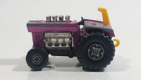 Vintage 1972 Lesney Products Matchbox No. 29 Mod Tractor Magenta Pink Die Cast Toy Car Farming Equipment Machinery Vehicle