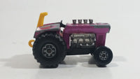 Vintage 1972 Lesney Products Matchbox No. 29 Mod Tractor Magenta Pink Die Cast Toy Car Farming Equipment Machinery Vehicle