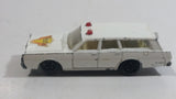 Vintage 1971 Lesney Products Matchbox No. 55 Mercury Police Car Wagon White Die Cast Toy Car Vehicle