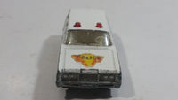 Vintage 1971 Lesney Products Matchbox No. 55 Mercury Police Car Wagon White Die Cast Toy Car Vehicle