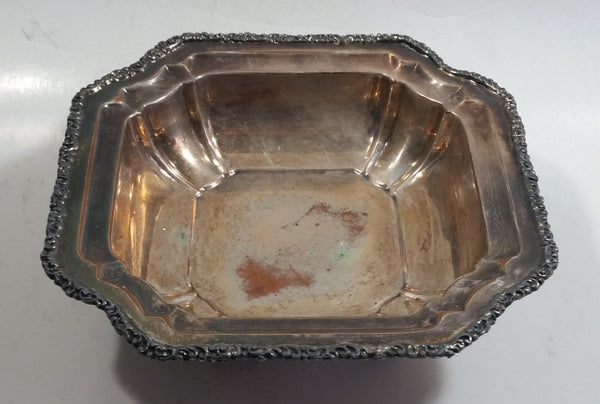 Antique W.M. Rogers Hamilton Electroplated Silver on Copper Victorian Footed Candy Dish