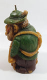 Vintage Bavarian Hunter with Rifle and Hound Dog Wax Candle Figurine