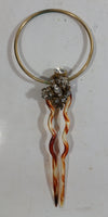 Exquisite 1940s Miriam Haskell Rhinestone Hair-pin Brooch - Signed