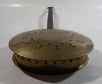 Vintage English Brass Bed Warmer with Long Handle Hearth Ware