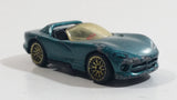 1996 Hot Wheels Gold Medal Speed Dodge Viper RT/10 Dark Metalflake Green Die Cast Toy Dream Sports Car Vehicle