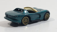 1996 Hot Wheels Gold Medal Speed Dodge Viper RT/10 Dark Metalflake Green Die Cast Toy Dream Sports Car Vehicle