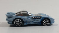 2007 Hot Wheels Blast & Crash Splittin' Image II Pale Metallic Blue Die Cast Toy Car Vehicle