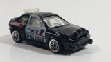 2000 Hot Wheels World Racers 2 Ford Escort Rally #1 Police Cops Policia Black with White Doors Die Cast Toy Car Vehicle