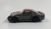 1988 Matchbox Porsche 959 Charcoal Grey Die Cast Toy Car Vehicle - Macau