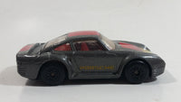 1988 Matchbox Porsche 959 Charcoal Grey Die Cast Toy Car Vehicle - Macau