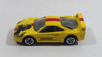 1997 Matchbox Ferrari F40 Lemon Yellow Die Cast Toy Dream Car Vehicle