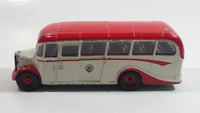 Vintage Corgi O.B. Bedford Bus White and Red Die Cast Toy Car Vehicle