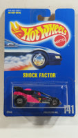 1992 Hot Wheels Collector No. 141 Shock Factor Black & Pink Die Cast Toy Car Vehicle - New in Package Sealed