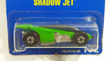 1992 Hot Wheels Collector No. 182 Shadow Jet Green Die Cast Toy Car Vehicle - New in Package Sealed