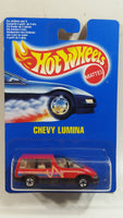 1992 Hot Wheels Chevy Lumina Minivan Red Van Die Cast Toy Car Vehicle - New in Package Sealed
