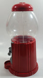 Dubble Bubble Gumball Candy Dispenser Machine Coin Bank Metal with Plastic Globe 8 1/2" Tall