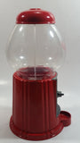 Dubble Bubble Gumball Candy Dispenser Machine Coin Bank Metal with Plastic Globe 8 1/2" Tall