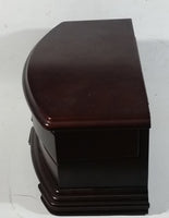 Vintage Jewelry Box with Mirror and Swing Out Drawers with Lower Pull Drawer and Side Compartments