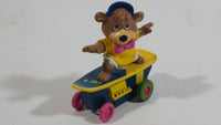 1991 McDonald's Hanna Barbera Yogi Bear Boo Boo Bear Cartoon Character on Skateboard Rev-Up and Go Toy Figure