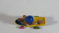 1991 McDonald's Hanna Barbera Yogi Bear Boo Boo Bear Cartoon Character on Skateboard Rev-Up and Go Toy Figure