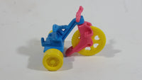 1990 Muppet Babies Baby Miss Piggy's Blue Pink Yellow Tricycle Plastic Toy McDonald's Happy Meal