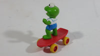1986 Muppet Babies Kermit The Frog on a Red Skateboard Plastic Toy McDonald's Happy Meal