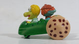 1987-1988 Green Fraggle Rock Wembley and Boober Cucumber Shaped Toy Car Vehicle McDonald's Happy Meal Toy
