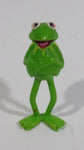 Vintage 1978 Fisher Price Henson The Muppets Kermit The Frog Stick Puppet Action Figure Toy 3 1/2" Tall - Hong Kong