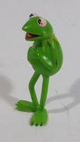 Vintage 1978 Fisher Price Henson The Muppets Kermit The Frog Stick Puppet Action Figure Toy 3 1/2" Tall - Hong Kong