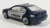 2015 Hot Wheels Batman Ford Fusion Gotham City Police Metalflake Dark Blue Die Cast Toy Car Cop Law Enforcement Vehicle