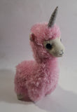 2019 Ty Beanie Babies Lana The Pink Unicorn Llama 10" Tall Stuffed Animal Plush