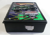 2014 Hot Wheels Monster Jam Grave Digger 15 Monster Trucks Carrying Case Black Plastic Container