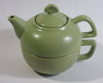 2003 Chantal Foam Soft Green Combination Teapot Tea Cup Ceramic Collectible