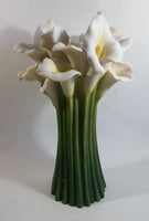 Ibis & Orchid Design #301 Calla Lily 13 1/2" Tall Porcelain Flower Vase